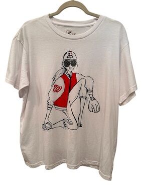 Washington Nationals Graphic Tee Baseball MLB Short Sleeve Graphic Sz XL